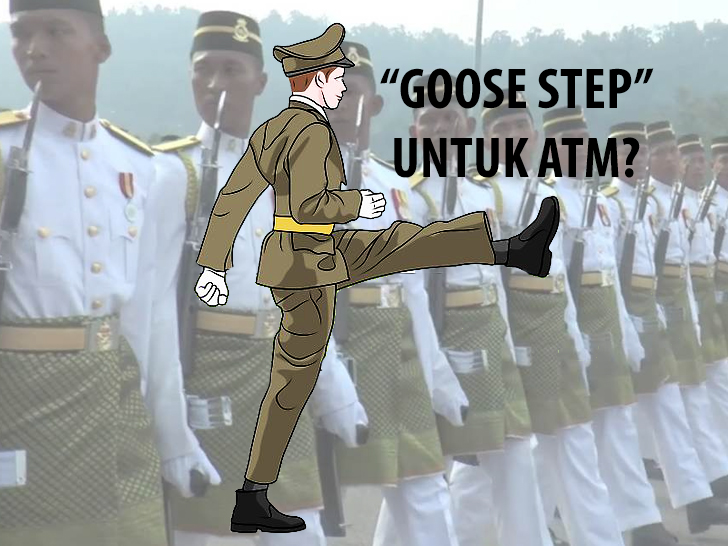 Kawad Goose Step Atm Dikecam Hebat Oleh Netizen Air Times News Network