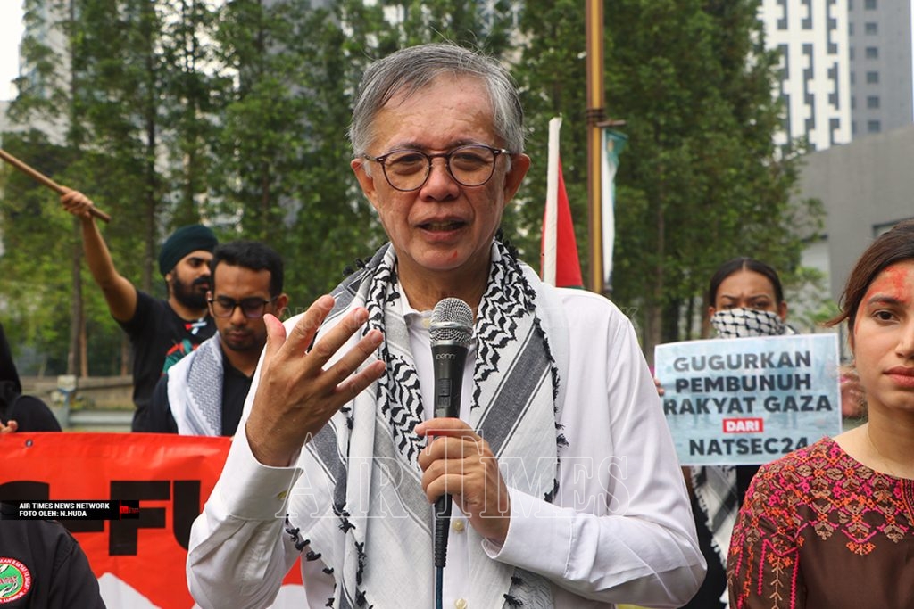 Kami tidak menganggu sesiapa, sesiapa yang datang ke pameran ini harus datang dengan penuh kesedaran apa yang berlaku di Gaza adalah satu krisis kemanusiaan - Tian Chua. Foto: AirTimes/Huda